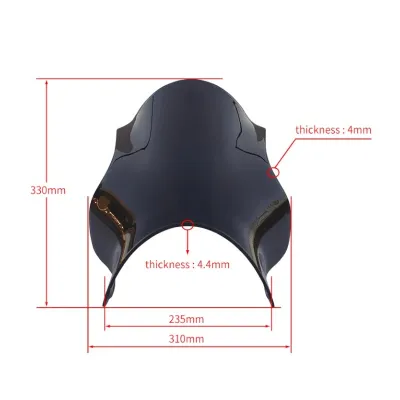Parbriz Fumuriu Honda Cb500 CB600 Hornet Negru geam