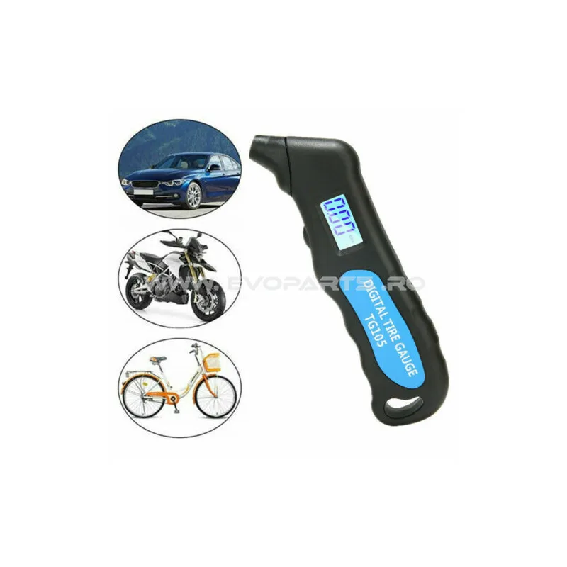 Tester Manometru Digital Presiune Roti Auto Moto Atv