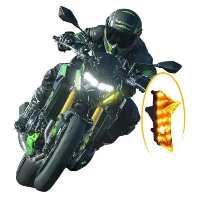 Semnalizari Fata LED cu DRL Kawasaki Z650 Z900 2020-2024 A2116