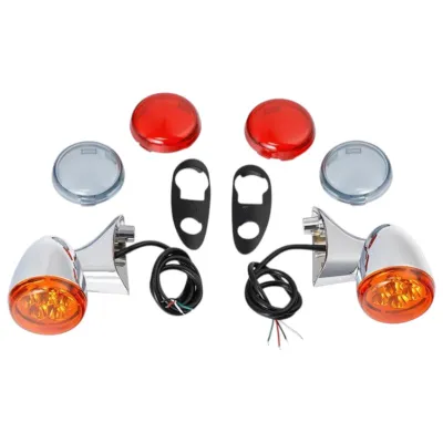 Semnalizari LED fata Compatibil cu Harley Road Glide 2015 2024 set 3 lentile A1993
