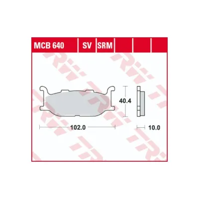 Placute Frana Fata Sinterizate TRW MCB640SV Yamaha