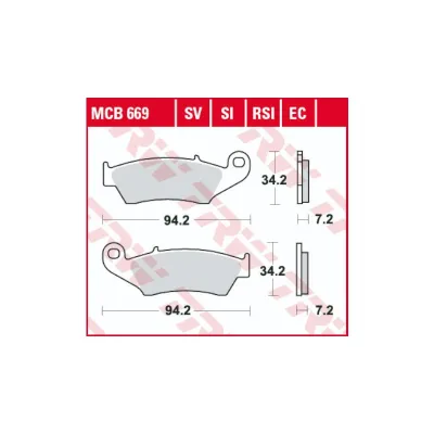 Placute Frana Fata Sinterizate TRW MCB669SV