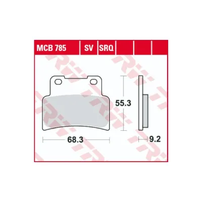 Placute Frana Fata Sinterizate TRW MCB785SV Yamaha Aprilia