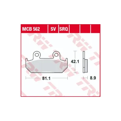 Placute Frana Fata Sinterizate TRW MCB562SV Honda CB CBR CBX NSR VFR VT