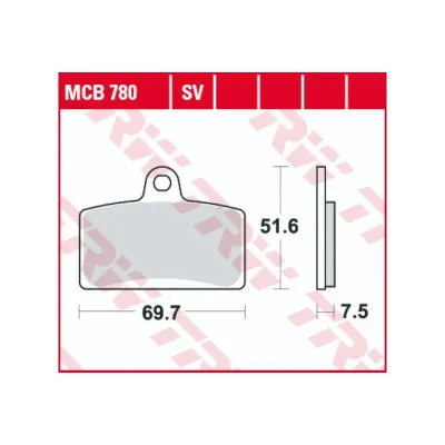 Placute Frana Fata Sinterizate TRW MCB690SV Derbi GPR 125
