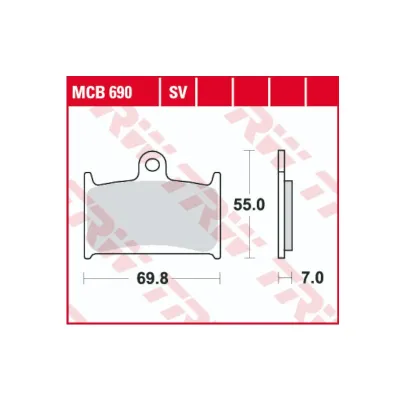 Placute Frana Fata Sinterizate TRW MCB690SV Suzuki GSF Bandit