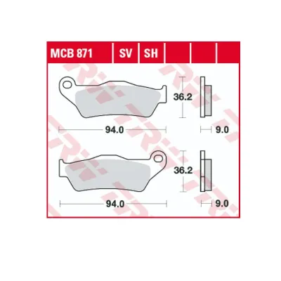 Placute Frana Fata Sinterizate TRW MCB871SV HARLEY DAVIDSON XG 500 2015-2016