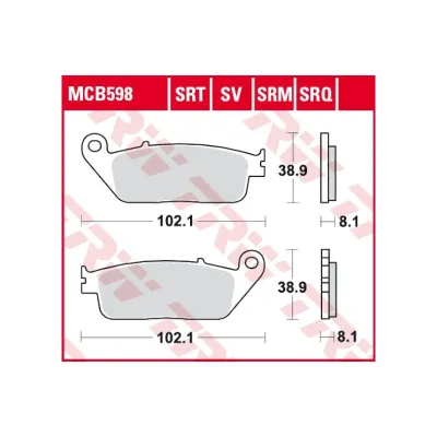 Placute Frana Fata Sinterizate TRW MCB598SV