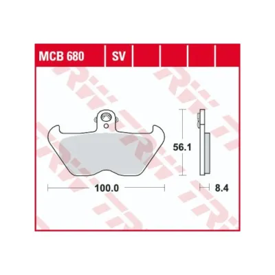 Placute Frana Fata Sinterizate TRW MCB680SV