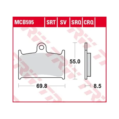 Placute Frana Fata Sinterizate TRW MCB595S