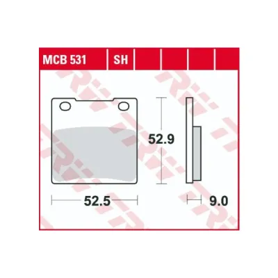 Placute Frana Spate Sinterizate TRW MCB531SH