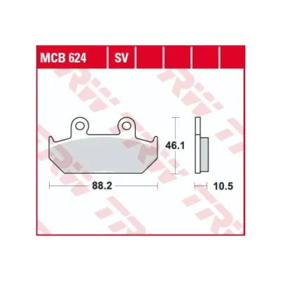 Placute Frana Fata Sinterizate TRW Honda Goldwing Transalp CAGIVA MCB624SV