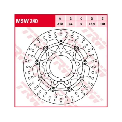 Disc Frana Fata HONDA CB1000 1300 CBR 600RR MSW240 TRW