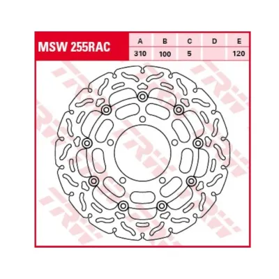 Disc Frana Fata Suzuki GSX r 600 750 1000 VZR 1800 Intruder MSW255RAC TRW
