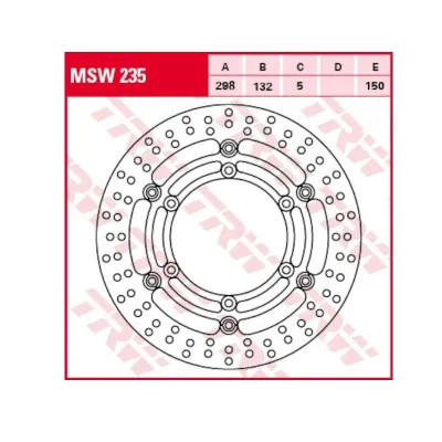 Disc Frana Fata Yamaha XJ XV XVS XVZ VIRAGO ROYAL STAR MSW235 TRW