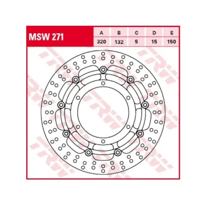 Disc Frana Fata Yamaha XT 660X MSW271 TRW