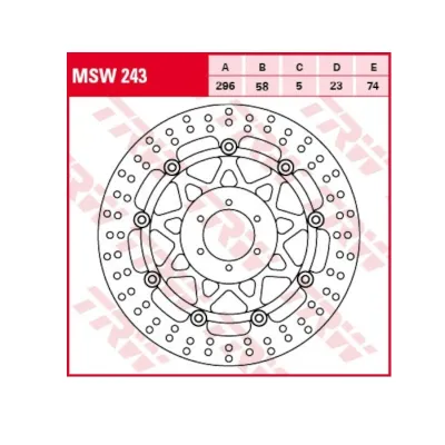 Disc Frana Fata Honda CB600F CB 600S Hornet MSW243 TRW