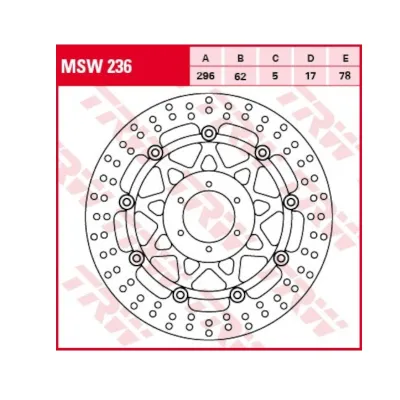 Disc Frana Fata Honda CBR900RR 600F Goldwing VFR800 Varadero MSW236 TRW