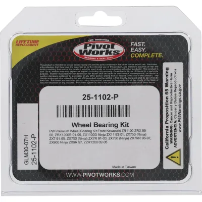 Kit Rulmenti roata fata Kawasaki ZR1100 ZRX1200R ZX1100D ZX750 Ninja ZX900 ZZR1200 1991-2005 All Balls 25-1102