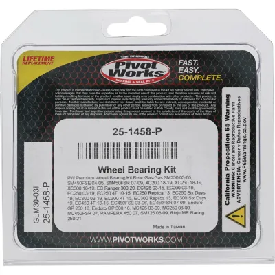 Kit Rulmenti roata spate Gas Gas EC Ranger SM450FSE Enduro Pampera XC300 All Balls 25-1458