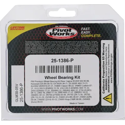 Kit Rulmenti roata spate Cagiva River Kawasaki ER6N KLE650 VN900 Z750 Vulcan Zx600 Zx900 ZXR400 All Balls 25-1386
