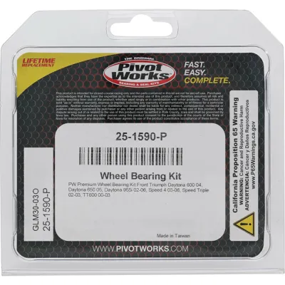 Kit Rulmenti roata fata Triumph Daytona 600 650 955 Speed TT600 2000-2006 All balls 25-1590