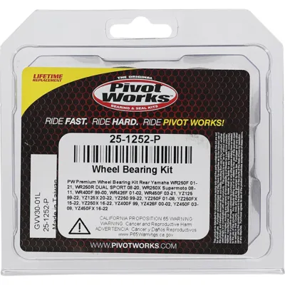 Kit Rulmenti roata spate Yamaha WR250 WR450 YZ125 YZ250 YZ450 1999-2022 All Balls 25-1252
