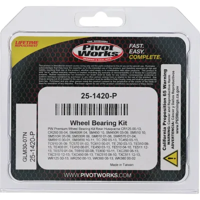 Kit Rulmenti roata spate Husqvarna Cr125 SM TC TE WR 2000-2013 All Balls 25-1420