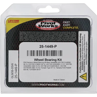 Kit Rulmenti roata spate Kawasaki VN1700 Triumph Tiger Yamaha FZS Fazer YZF600R All Balls 25-1449