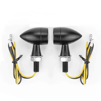 Set 2 semnalizari LED mini glont negre A880