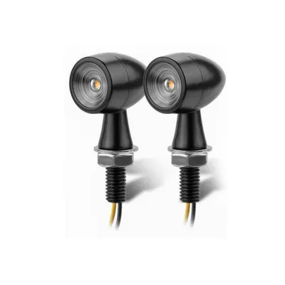 Set 2 semnalizari LED mini glont negre A880