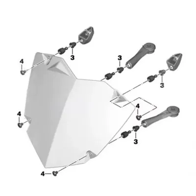 Protectie far transparenta BMW R1250GS R1200GS ADV 2013-2021 A1076