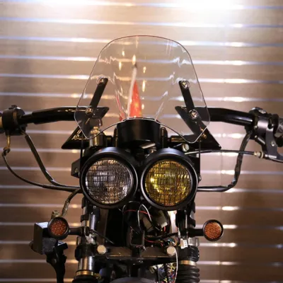 Far Moto Dublu Cafe Racer cu Grilaj Chooper Bobber Custom
