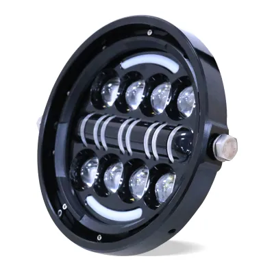 Far Moto Cafe Racer Lupa Angel Eyes Custom Bobber Chooper 18CM 7inch