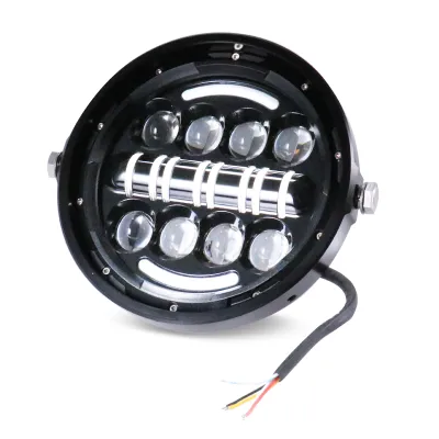 Far Moto Cafe Racer Lupa Angel Eyes Custom Bobber Chooper 18CM 7inch