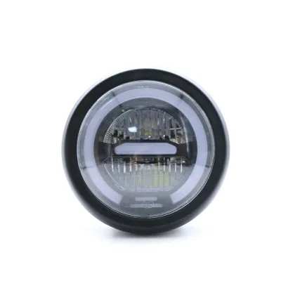 Far Moto Rotund 15cm DRL Led Cafe Racer Bobber Naked Metal Custom