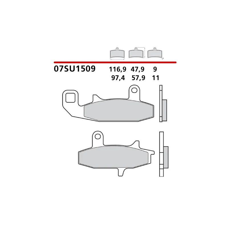 Placute frana fata brembo carbon ceramic 07SU1509