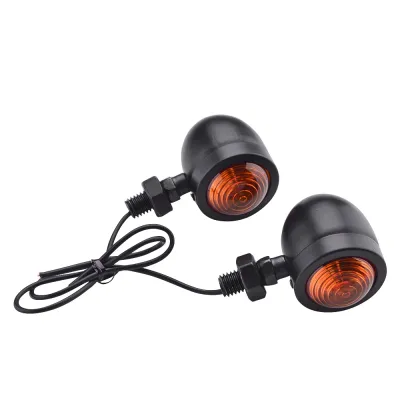 Semnalizari Moto Universale Negre Chopper, Bobber, Cafe Racer