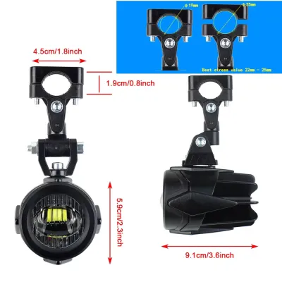 Set proiectoare LED 40W 6000K BMW R1200GS F800GS F700GS F650 K1600