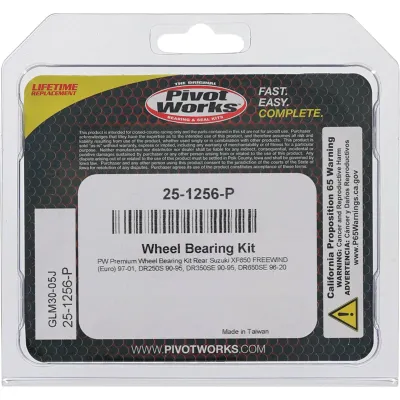 Kit Rulmenti roata spate Suzuki DR250S DR350SE DR650SE XF650 1990-2020 All Balls 25-1256