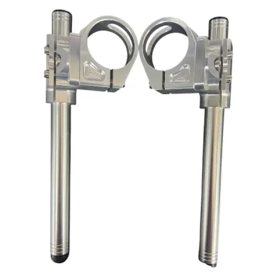 Semighidon stanga dreapta argintiu Clip-On 50mm Universal 22mm Honda CBR1000RR RC51 A2119