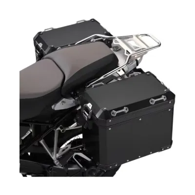 SET Cutii Genti Laterale Sidecase Aluminiu 48L pentru BMW GS R1200 R1250 F850 F900 A273BLACK