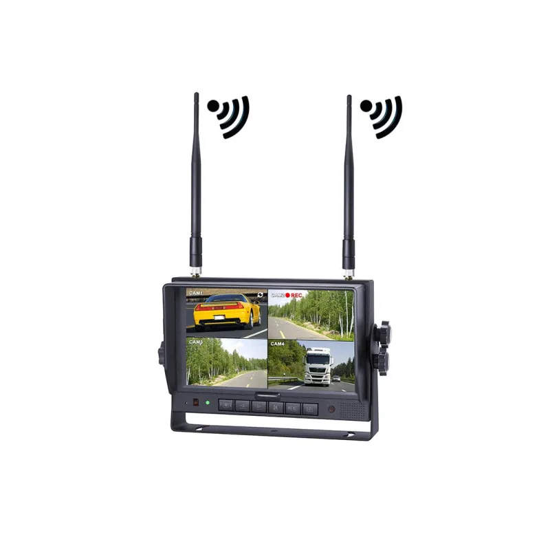 Ecran multi display Vignal, wireless - 2,4 Ghz de 7 inchi, monitorizare camion