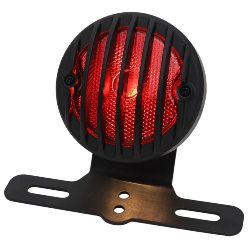 Stop LED moto universal cu suport numar Harley Bobber A2024