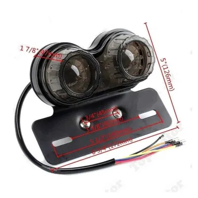 Stop LED integrat universal cu suport numar fumuriu A1990