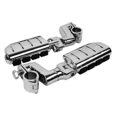 Scarițe moto față universale crom pentru crash bar 22 35 mm