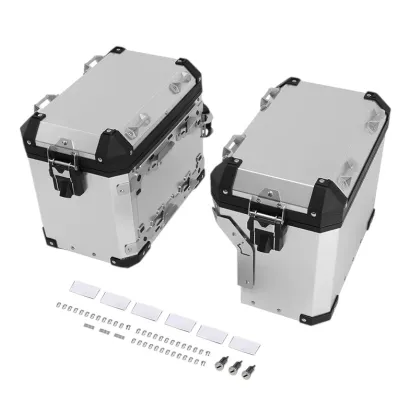 SET Cutii Genti Laterale Sidecase Aluminiu 48L + 40L pentru BMW GS R1200 R1250 F850 F900 A273
