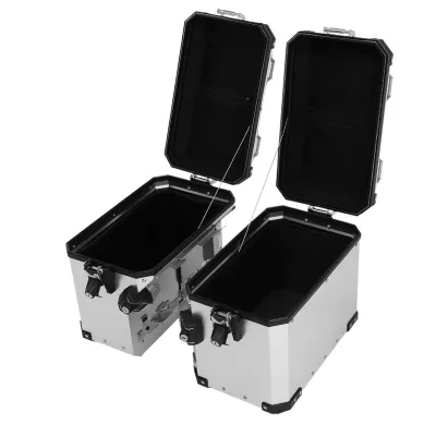 SET Cutii Genti Laterale Sidecase Aluminiu 48L + 40L pentru BMW GS R1200 R1250 F850 F900 A273