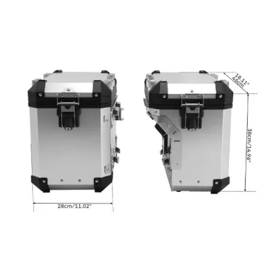 SET Cutii Genti Laterale Sidecase Aluminiu 48L + 40L pentru BMW GS R1200 R1250 F850 F900 A273