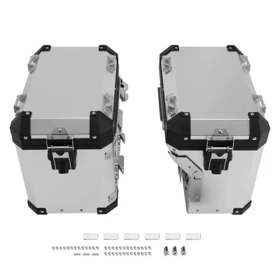 SET Cutii Genti Laterale Sidecase Aluminiu 48L + 40L pentru BMW GS R1200 R1250 F850 F900 A273